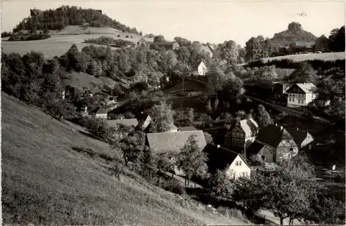 Sächs. Schweiz, Schöna mit Kaiserkrone und Zirkelstein -388982