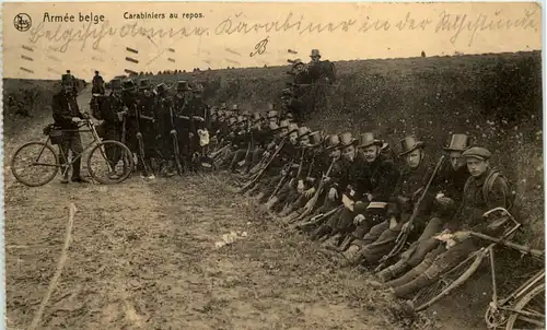 Armee belge - Carabiniers au repos - Feldpost -615984