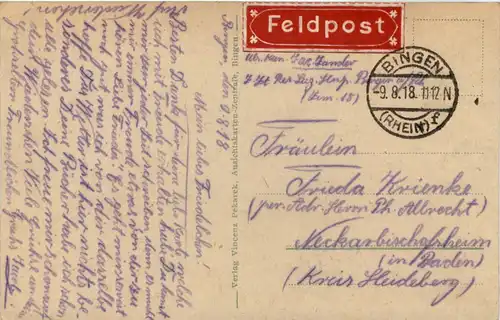 Bingen am Rhein - Feldpost -616318