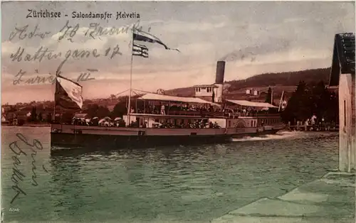 Zürichsee - Salondampfer Helvetia -616544