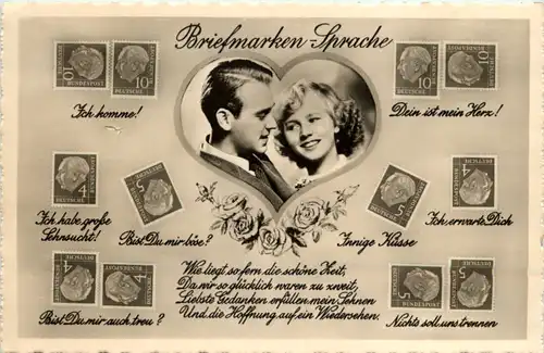 Briefmarken Sprache -615456