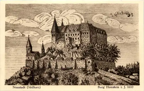 Neustadt Südharz - Burg Honstein -614088