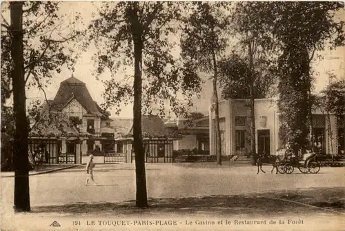 Le Touquet Paris Plage, Le Casino et le Restaurant de la Foret -392140