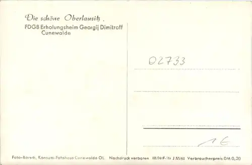 Cunewalde, FDGB Erholungsheim Georgij Dimitroff -389172