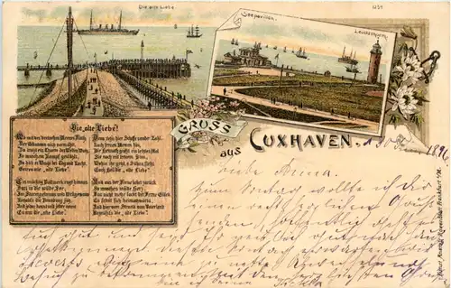 Gruss aus Cuxhaven - Litho 1896 -616804