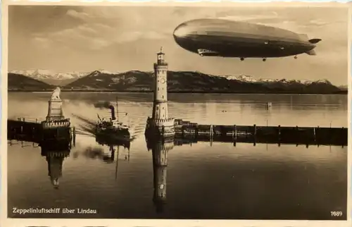 Zeppelin über Lindau -616844