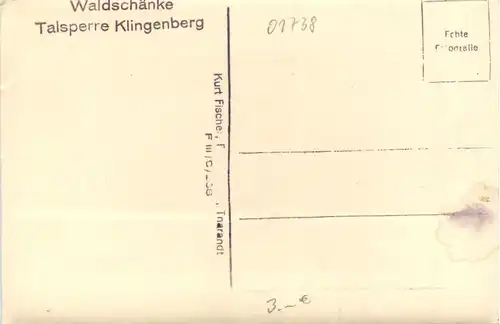 Klingenberg, Talsperre, Waldschänke -389546