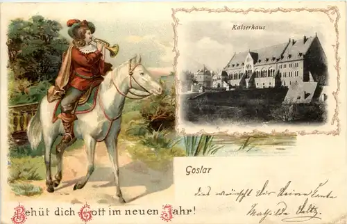 Goslar - Kaiserhaus - Trompeter von Säckingen - Litho -616780