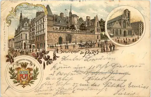 Souvenir de Paris - Litho -616800