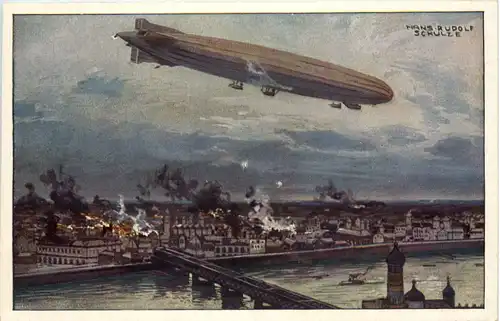 Zeppelin Schütte Lanz - Warschau bombadierend -616880