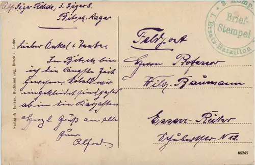 Festung Bitsch - Feldpost -616294