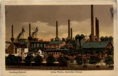 Duisburg-Ruhrort, Hütte Phönix, Hochofen-Anlage -393128