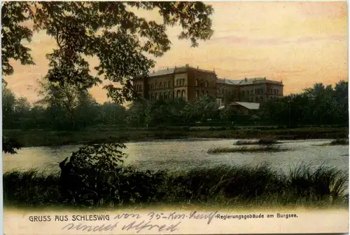 Gruss aus Schleswig, Regierungsgebäude am Burgsee -393148