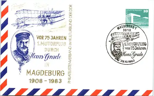 Magdeburg - 1 Motorflug vor 75 Jahren -617654