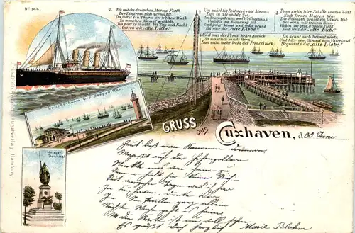 Gruss aus Cuxhaven - Litho -616558