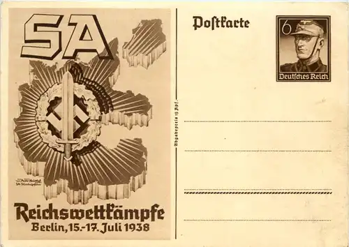 Sa Reichswettkämpfe 1938 - Ganzsache -617774