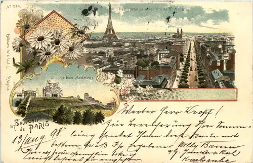 Souvenir de Paris - Litho -616790