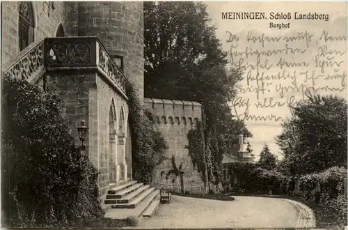 Meiningen, Schloss Landsberg, Burghof -393486