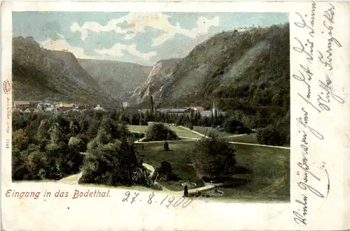 Eingang in das Bodetal bei Thale -393506