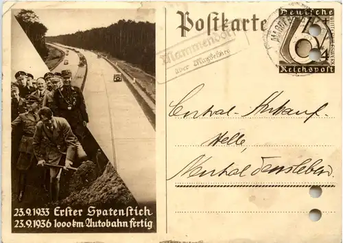 Adolf Hitler - Erster Spatenstich - Mammerndorf über Magedburg -617780