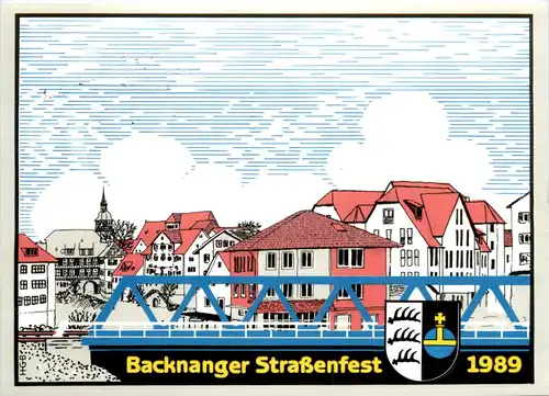 Backnang, Strassenfest 1989 -393754