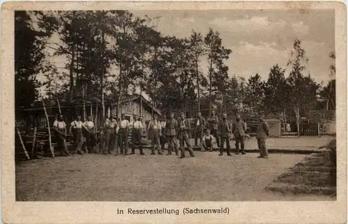 In Reservestellung Sachsenwald - Feldpost -617202