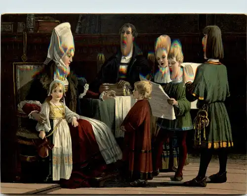 Martin Luther im Kreise seiner Familie -618724