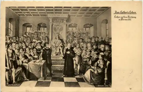 Luther auf dem Reichstag in Worms 1521 -618534