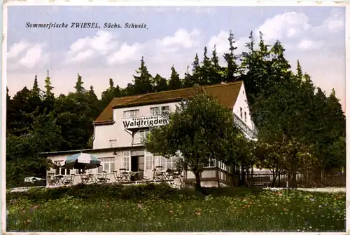 Sommerfrische Zwiesel, Sächs. Schweiz -391026