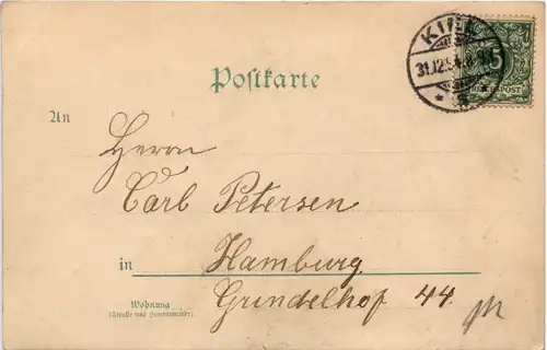 Gruss aus Kiel - Vorläufer 1894 - Litho -617402