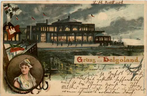 Gruss aus Helgoland - Litho -617438