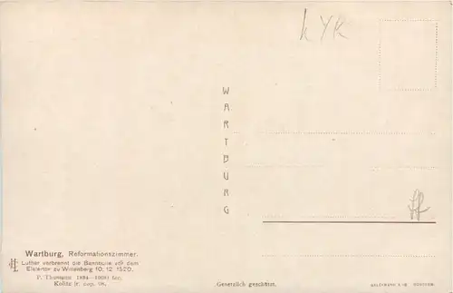 Martin Luther verbrennt die Bannbulle -618674