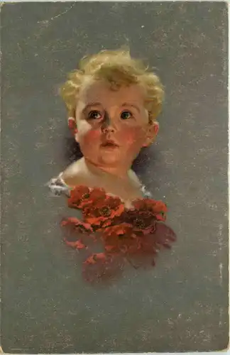 Kind mit Blumen -618964