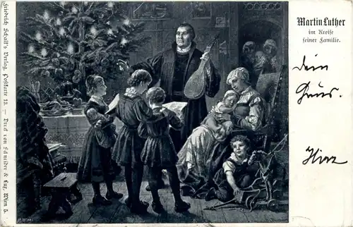 Martin Luther im Kreise seiner Familie -618734