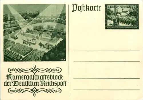 Kamaradschaftsblock der Deutschen Reichspost - Ganzsache -617790
