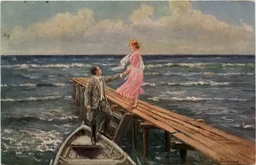 Künstlerkarte J. Lund - Frischer Sommer -618874