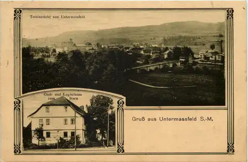 Gruss aus Untermassfeld bei Meinigen - Gasthaus zum Stern -617870