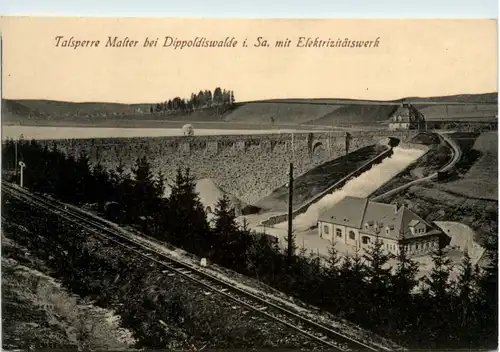 Talsperre Malter bei Dippoldiswalde, mit Elektrizitätswerk -391324