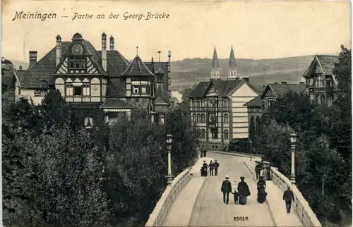 Meiningen - Partie an der Georg Brücke -617942