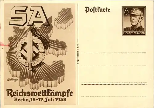 Sa Reichswettkämpfe 1938 - Ganzsache -617776