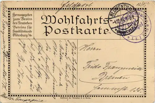 von Hindenburg - Feldpost - Wachkompagnie Leie -477938