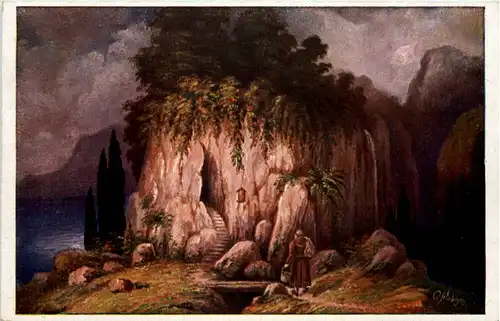 Künstler AK - G. Fiebiger - Der Eremit -619060