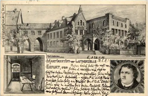 Erfurt - Martinsstift und Lutherzelle -618382