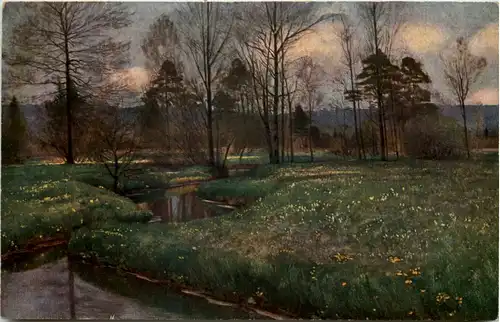 Künstlerkarte Hans Klatt - Vorfrühling -618830
