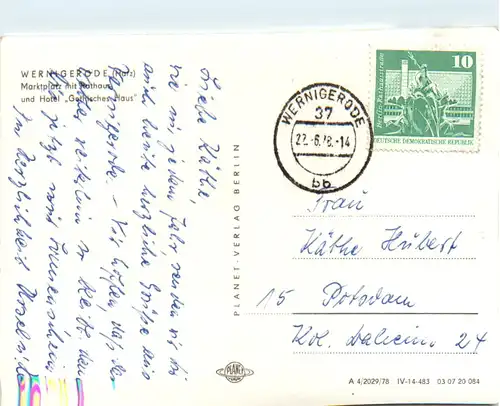 Wernigerode, Marktplatz mit Rathaus -394898