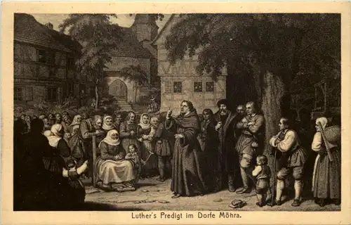 Luthers Predigt im Dorfe Möhra -618498