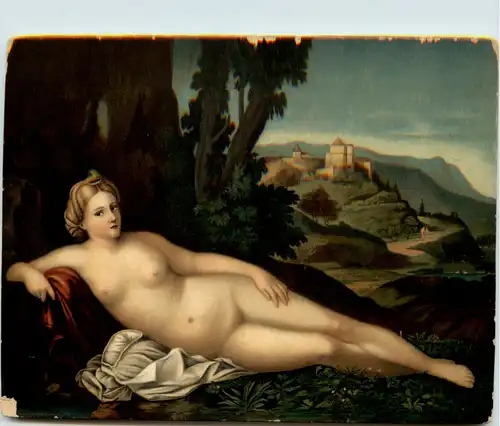 Künstlerkarte Palma Vecchio - Ruhende Venus - Erotik -618858