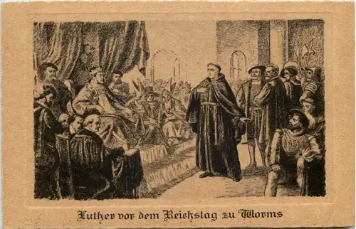 Luther vor dem Reichstag in Worms 1521 -618536