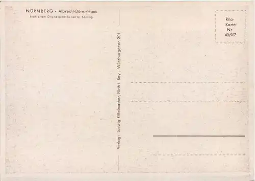 Nürnberg - Albrecht Dürer Haus -619620