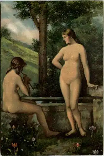 Künstlerkarte Jean Jacques Henner - Erotik -618876